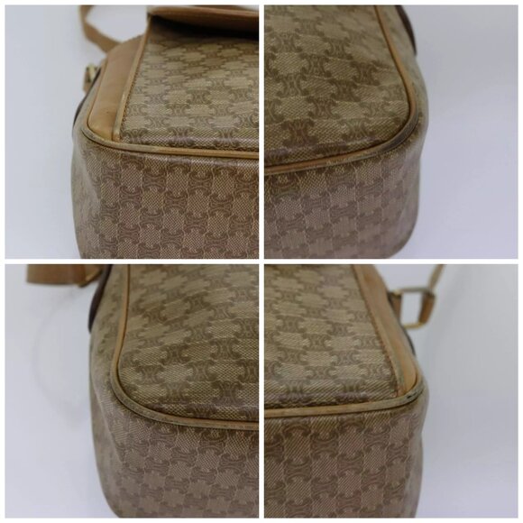 CELINE Macadam Canvas Shoulder Bag Beige Auth - Picture 16 of 16